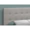 Monarch Specialties Bed, Headboard Only, Full Size, Bedroom, Upholstered, Linen Look, Grey, Transitional I 6003F - alternate 4